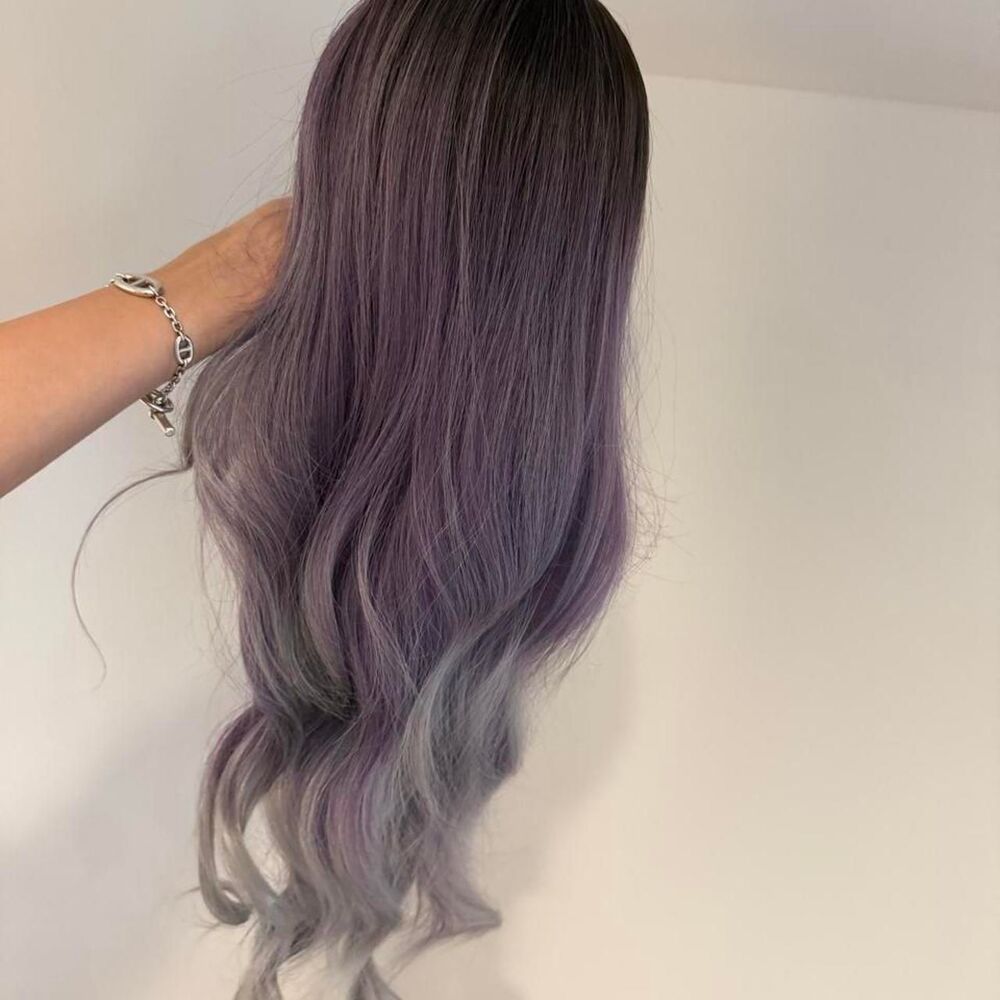 NWT costume wig Purple and Grey Hair-products Halloween wig